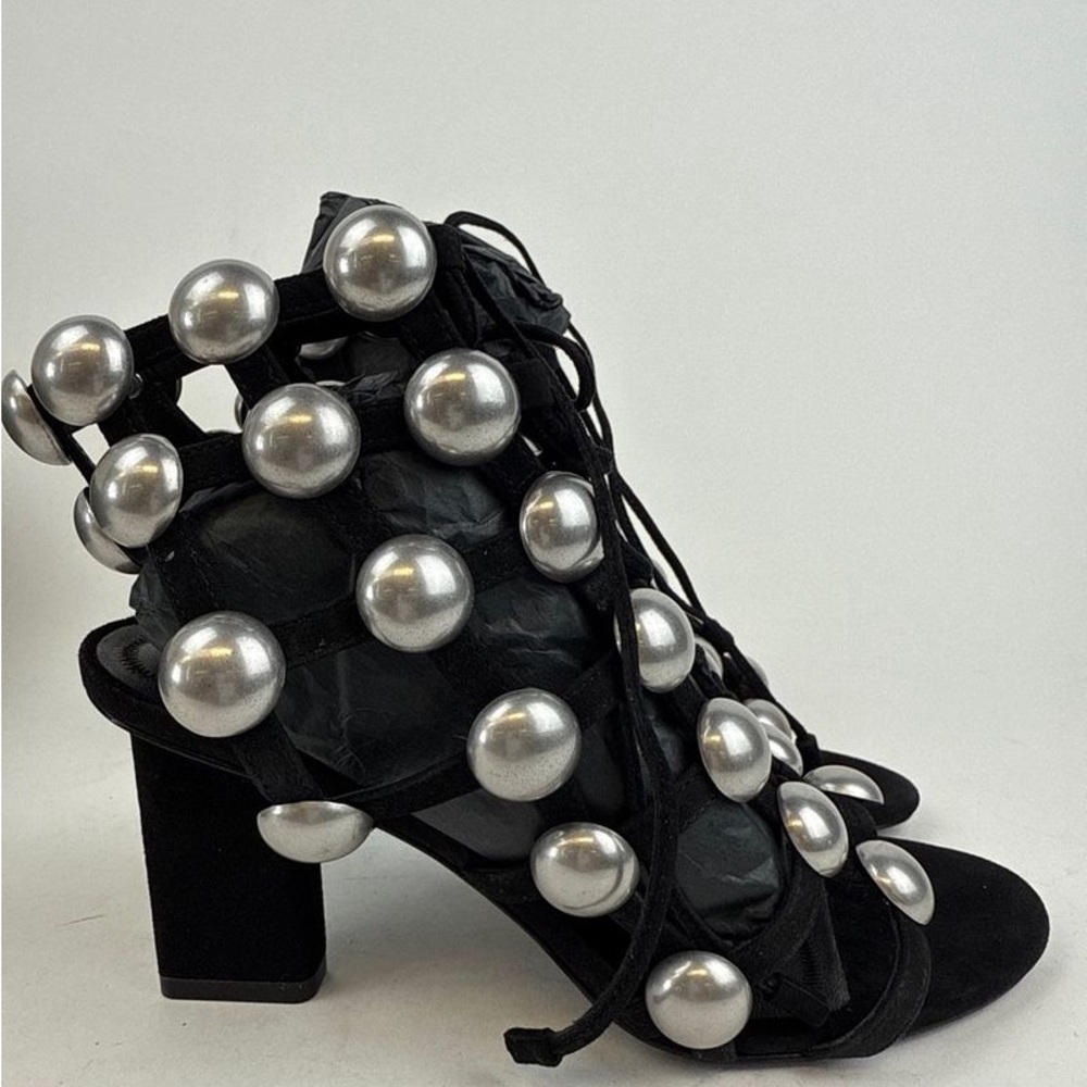 Alexander Wang Rubie Black Suede Sandals - Size 35 (US 5) New with Box NWT